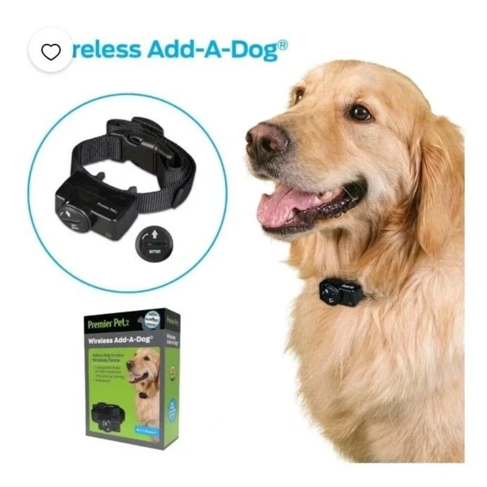 Premier Pet GIF00-16918 Wireless Add-A-Dog Collar 8Lbs+ for Wireless Fence